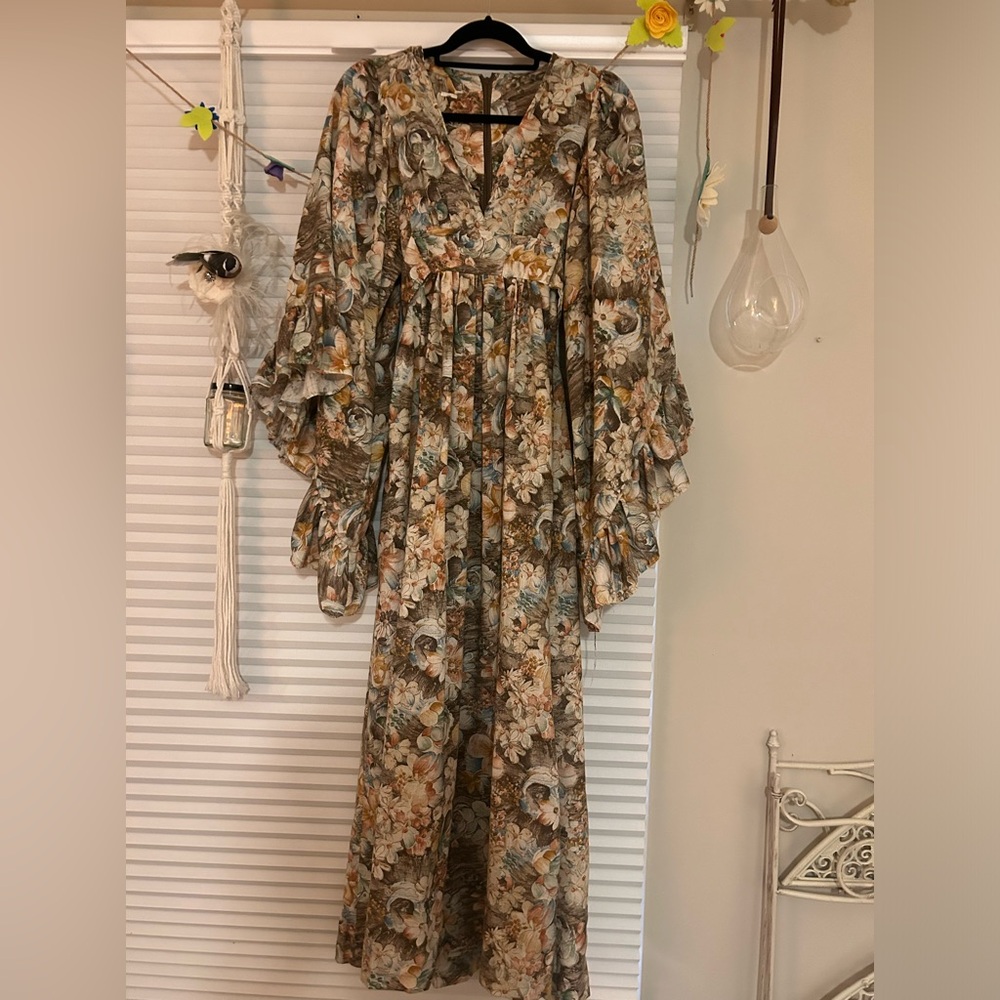 Angel wing maxi dress